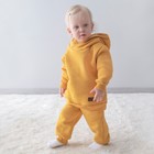 Костюм детский спортивный KinDerLitto «Оверсайз», 2 предмета: худи, штаны, рост 92-98 см, цвет горчица - Фото 2