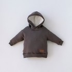 Костюм детский спортивный KinDerLitto «Оверсайз», 2 предмета: худи, штаны, рост 74-80 см, цвет графит - Фото 3
