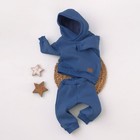 Костюм детский спортивный KinDerLitto «Оверсайз», 2 предмета: худи, штаны, рост 92-98 см, цвет деним - Фото 1