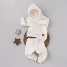 Костюм детский спортивный KinDerLitto «Оверсайз», 2 предмета: худи, штаны, рост 98-104 см, цвет сахар - Фото 1