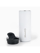 Термокружка, 500 мл, Coffee, сохраняет тепло 8 ч, белая - Фото 3