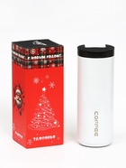 Термокружка, 500 мл, Coffee, сохраняет тепло 8 ч, белая - Фото 8