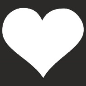 Наклейка БЛИКЕР термо плоттер, Skyway «Сердце», светоотр, 50х50 мм, цвет серебро