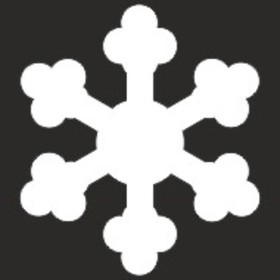 Наклейка БЛИКЕР термо плоттер, Skyway «Снежинка», светоотр, 50х50 мм, цвет серебро