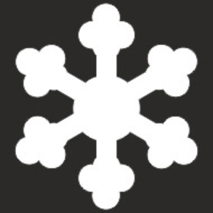 Наклейка БЛИКЕР термо плоттер, Skyway «Снежинка», светоотр, 50х50 мм, цвет серебро - Фото 1
