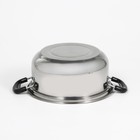 УЦЕНКА Кастрюля из нержавеющей стали Promo, 900 мл, 16×7 см, с крышкой - Фото 2