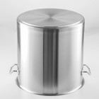 УЦЕНКА Кастрюля из нержавеющей стали с крышкой Hanna Knövell HoReCa, 50 л, толщина 0.8 мм, 201 сталь, дно 3.2 мм, с теплораспределительным дном, индукция - Фото 3