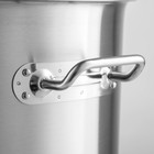 УЦЕНКА Кастрюля из нержавеющей стали с крышкой Hanna Knövell HoReCa, 50 л, толщина 0.8 мм, 201 сталь, дно 3.2 мм, с теплораспределительным дном, индукция - Фото 4