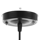 Светильник BayerLux "Сеть" 1х40Вт Е27 черный 22х22х21см - фото 22726666