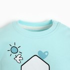 Набор (лонгслив 2шт) детский, цвет голубой, рост 68см - фото 22264094