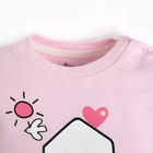 Лонгслив детский (2 шт), цвет розовый, рост 74 см - фото 22264132