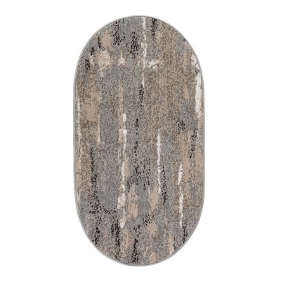 Ковер овальный, размер 60×100 см ПП 100%, джут