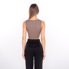 Майка женская, цвет коричневый, размер 44 (M) - Фото 5