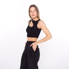 Майка женская, цвет чёрный, размер 44 (M) - Фото 2