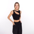 Майка женская, цвет чёрный, размер 44 (M) - Фото 3