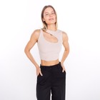 Майка женская, цвет тёмно-кремовый, размер 44 (M) - Фото 2