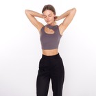 Майка женская, цвет тёмно-серый, размер 44 (M) - Фото 3