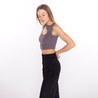 Майка женская, цвет тёмно-серый, размер 44 (M) - Фото 4