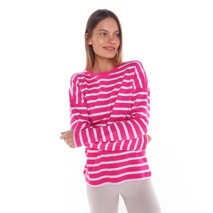 Лонгслив женский, цвет розовый, размер 44 (M) 63355