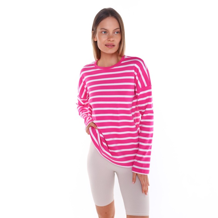 Лонгслив женский, цвет розовый, размер 46 (L) 63356