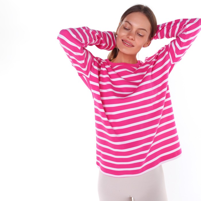 Лонгслив женский, цвет розовый, размер 46 (L) 63356