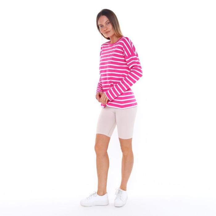 Лонгслив женский, цвет розовый, размер 50 (XXL) 63358