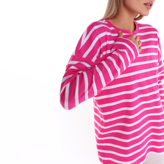 Лонгслив женский, цвет розовый, размер 50 (XXL) 63358