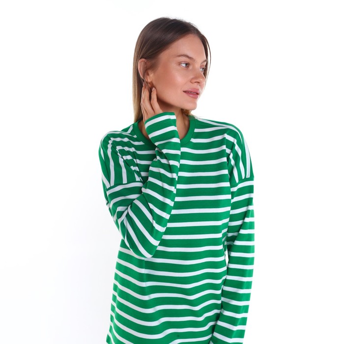 Лонгслив женский, цвет тёмно-зелёный, размер 48 (XL) 63360