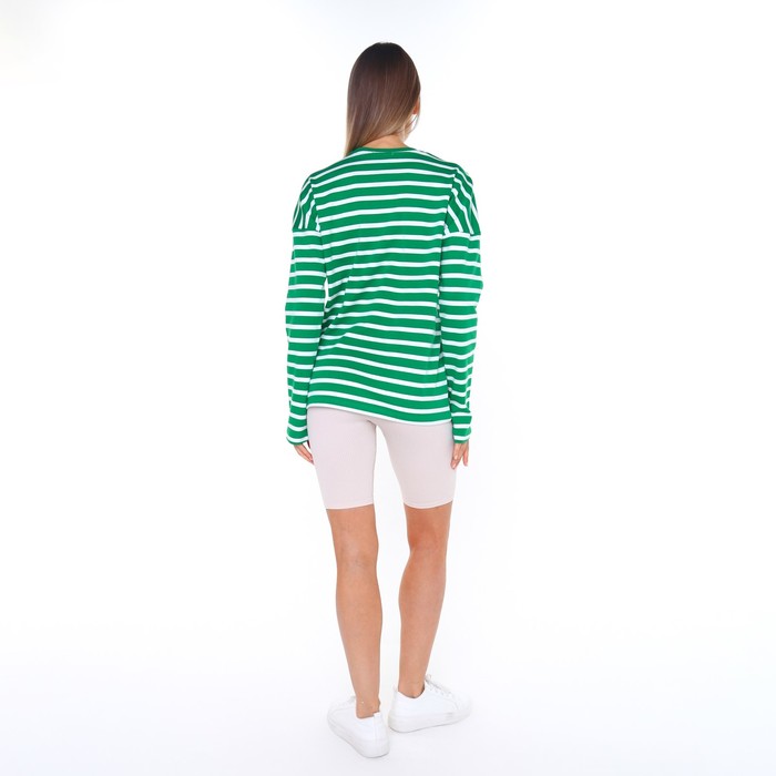 Лонгслив женский, цвет тёмно-зелёный, размер 50 (XXL) 63361