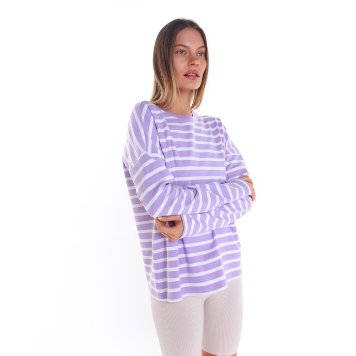 Лонгслив женский, цвет лаванда, размер 48 (XL) 63365