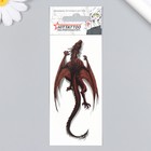 Татуировка на тело "Дракон" 5,6х12 см - фото 319512514