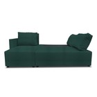 Угловой диван «Алиса 3», еврокнижка, рогожка bahama plus, цвет emerald - Фото 2