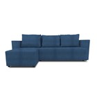 Угловой диван «Алиса 3», еврокнижка, велюр bingo, цвет denim - Фото 1