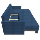 Угловой диван «Алиса 3», еврокнижка, велюр bingo, цвет denim - Фото 4