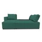 Угловой диван «Алиса 3», еврокнижка, велюр bingo, цвет green - Фото 2