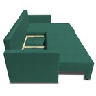 Угловой диван «Алиса 3», еврокнижка, велюр bingo, цвет green - Фото 4