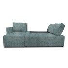 Угловой диван «Алиса 3», еврокнижка, велюр dakota, цвет mint - Фото 2