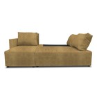 Угловой диван «Алиса 3», еврокнижка, велюр dakota, цвет ochre - Фото 2