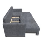 Угловой диван «Алиса 3», еврокнижка, велюр dakota, цвет grey - Фото 4