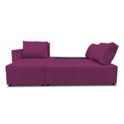 Угловой диван «Алиса 3», еврокнижка, рогожка savana, цвет berry - Фото 2