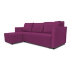 Угловой диван «Алиса 3», еврокнижка, рогожка savana, цвет berry - Фото 3