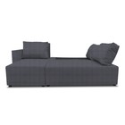 Угловой диван «Алиса 3», еврокнижка, велюр shaggy, цвет grafit - Фото 2