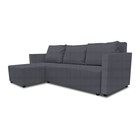 Угловой диван «Алиса 3», еврокнижка, велюр shaggy, цвет grafit - Фото 3