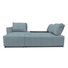 Угловой диван «Алиса 3», еврокнижка, рогожка solta, цвет navy - Фото 2