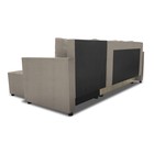 Угловой диван «Алиса 3», еврокнижка, рогожка solta, цвет pebble - Фото 5