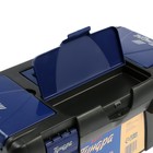 Ящик для инструмента ТУНДРА, 15", 380 х 210 х 195 мм, три органайзера, стакан для оснастки - фото 24318425