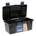 Ящик для инструмента ТУНДРА, 15", 380 х 210 х 195 мм, три органайзера, стакан для оснастки - фото 24318417