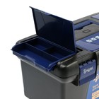 Ящик для инструмента ТУНДРА, 15", 380 х 210 х 195 мм, три органайзера, стакан для оснастки - фото 24318424