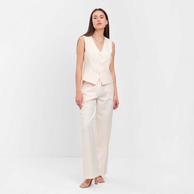 Брюки женские MIST: Classic Collection, размер 48, бежевые