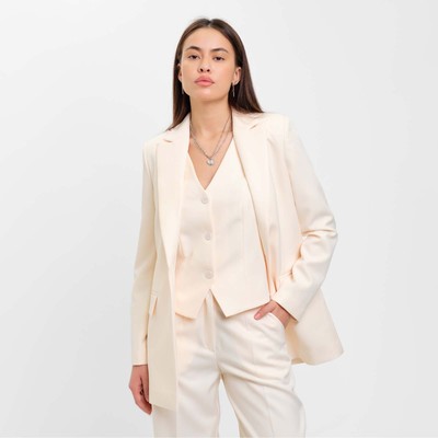 Пиджак женский MIST: Classic Collection, размер 44, бежевый